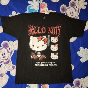 Hello Kitty Black and Red T-Shirt Size XL